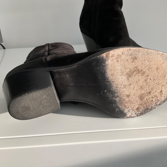 Barbara Bui black suede western lace-back boot size 39/9 - Picture 6 of 7